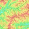 Carte topographique Atlanta, altitude, relief