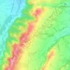 Carte topographique Sentous, altitude, relief