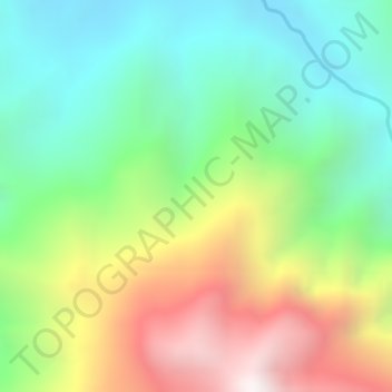 Carte topographique Choco, altitude, relief