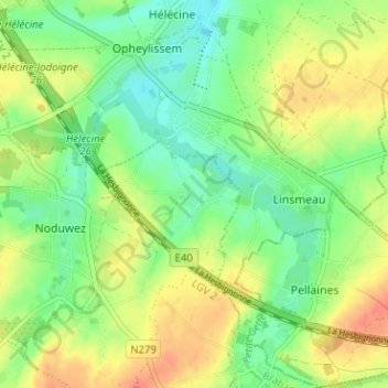 Carte topographique Libertange, altitude, relief
