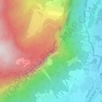 Carte topographique Antenne, altitude, relief