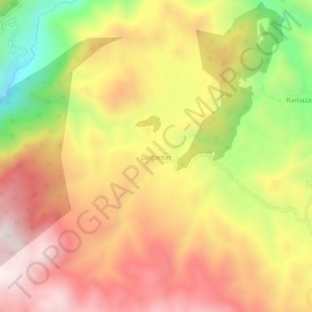 Carte topographique Doğantaş, altitude, relief