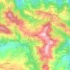 Carte topographique Cà La Bocca, altitude, relief