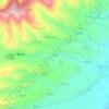 Carte topographique 屲根, altitude, relief