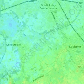 Carte topographique Dries, altitude, relief