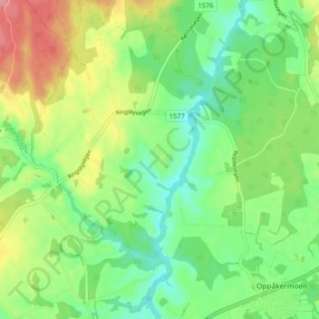 Carte topographique Greni, altitude, relief