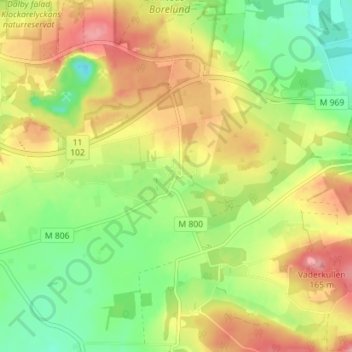 Carte topographique Björnstorp, altitude, relief