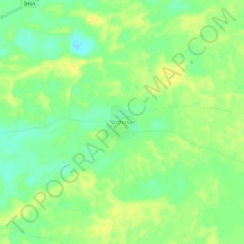 Carte topographique Nathusar, altitude, relief