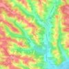 Carte topographique Viarose, altitude, relief