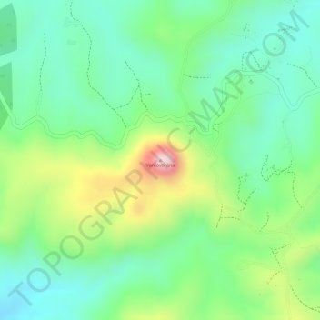 Carte topographique Vontovorona, altitude, relief
