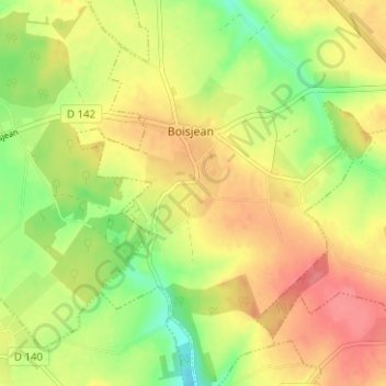 Carte topographique Le Petit-Bois-Hure, altitude, relief