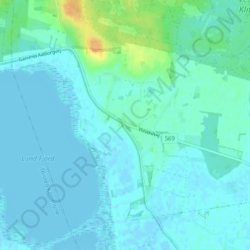 Carte topographique Vust, altitude, relief