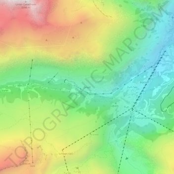 Carte topographique Zmutt, altitude, relief
