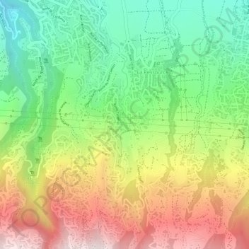 Carte topographique Beaumont, altitude, relief