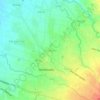 Carte topographique Pandeyan, altitude, relief