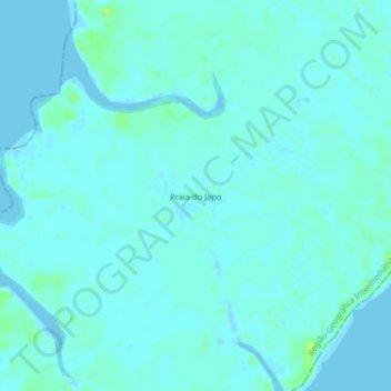 Carte topographique Praia do Japo, altitude, relief