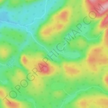 Carte topographique Lac Chapeau, altitude, relief