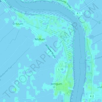 Carte topographique Eppingawehr, altitude, relief