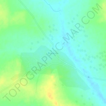 Carte topographique Bounou, altitude, relief