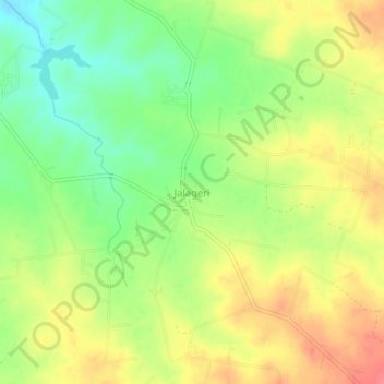 Carte topographique Jalageri, altitude, relief