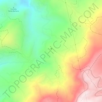 Carte topographique MORCA, altitude, relief