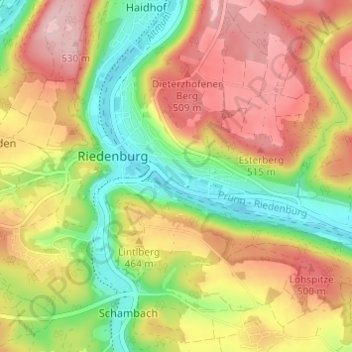 Carte topographique Neuenkehrsdorf, altitude, relief