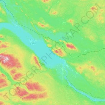 Carte topographique Honeymoon Island, altitude, relief