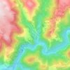 Carte topographique Ayssènes, altitude, relief