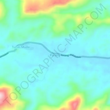 Carte topographique Parang, altitude, relief