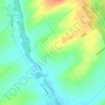 Carte topographique Le Chaponnat, altitude, relief