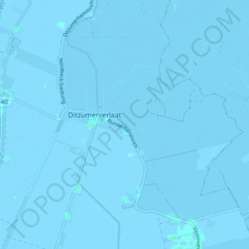 Carte topographique Bunderhammrich, altitude, relief