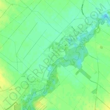 Carte topographique Gerhaus, altitude, relief