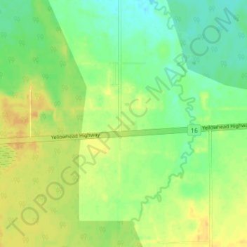Carte topographique Niton Junction, altitude, relief