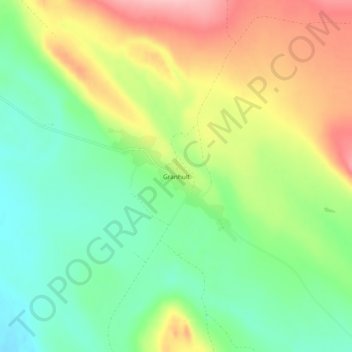 Carte topographique Granhult, altitude, relief