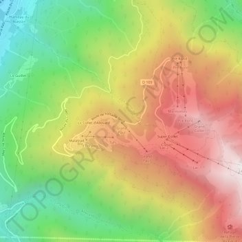 Carte topographique Grand Paul, altitude, relief