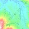 Carte topographique Tezanos, altitude, relief