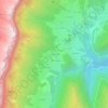 Carte topographique Les Charreyres, altitude, relief