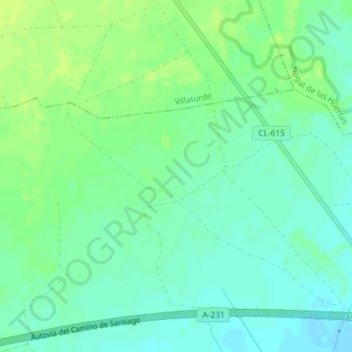 Carte topographique Villamé, altitude, relief