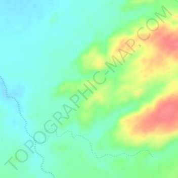 Carte topographique Barech, altitude, relief