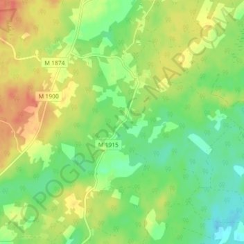 Carte topographique Maglehult, altitude, relief