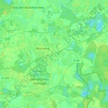 Carte topographique Le Bassin, altitude, relief
