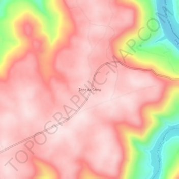 Carte topographique Tope da Serra, altitude, relief