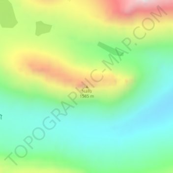 Carte topographique Nállu, altitude, relief