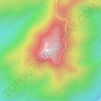 Carte topographique Gunung Raya, altitude, relief