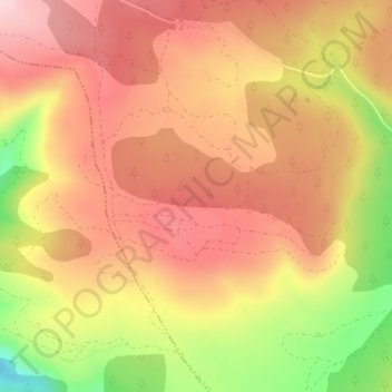 Carte topographique La Ballestera, altitude, relief