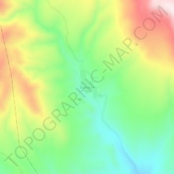 Carte topographique Sivrialan, altitude, relief