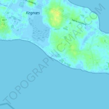 Carte topographique Osterby, altitude, relief