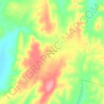 Carte topographique Rfayef, altitude, relief