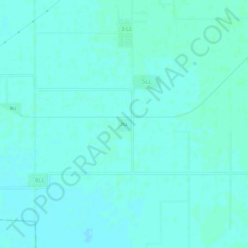 Carte topographique 7LL, altitude, relief