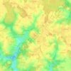 Carte topographique Le Bourg, altitude, relief